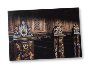 Postcard A5 – Seats at the castle church